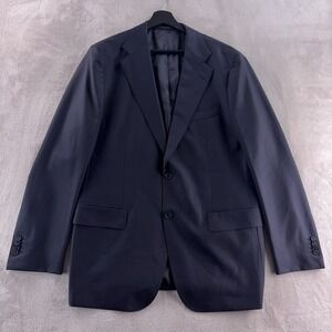 SuitSupply Havana Flap Blazer Mens Size 56 True Navy Pure Wool S110 Sport Coat